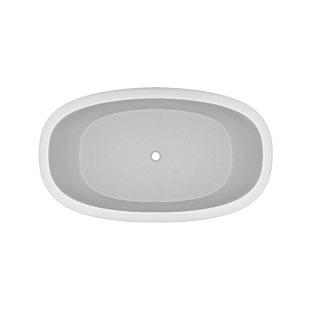 Native Trails Pearl 62 x 36 in. Freestanding Bathtub with Center Drain 