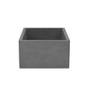 Native Trails Slate 24 x 18 in. Concrete Single Bowl Farmhouse Kitchen Sink 