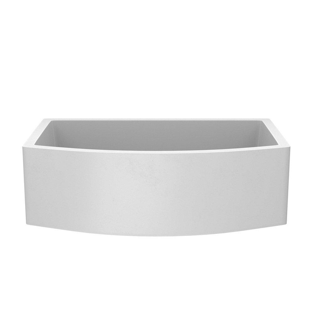 Native Trails Pearl 33 x 20-1/2 in. Concrete Single Bowl Farmhouse Kitchen Sink 