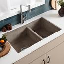 Native Trails Ash 33 x 21 in. Concrete Double Bowl Farmhouse Kitchen Sink 