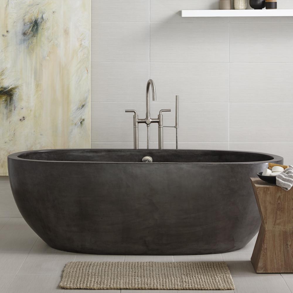 Native Trails Slate 72 x 36 in. Freestanding Bathtub 