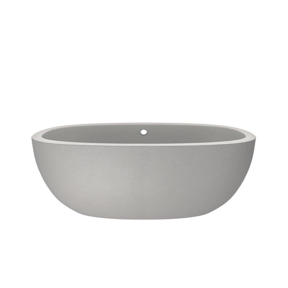 Native Trails Ash 62 x 36 in. Soaker Freestanding Bathtub Center Drain 