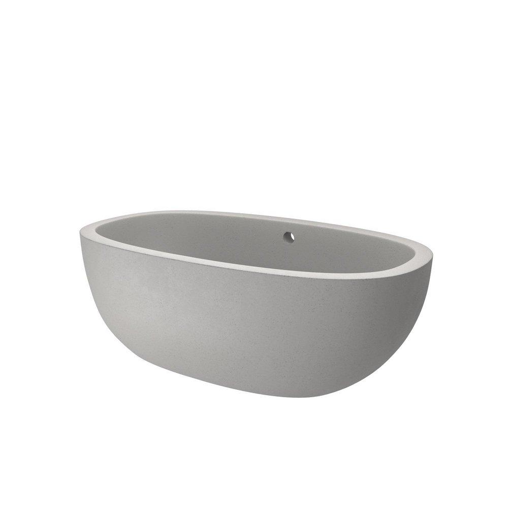 Native Trails Ash 62 x 36 in. Soaker Freestanding Bathtub Center Drain 