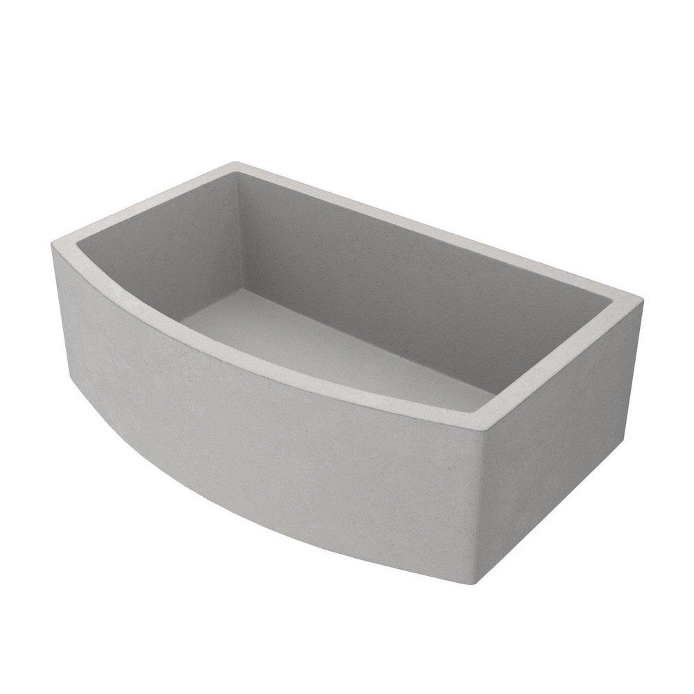 Native Trails Ash 33 x 20-1/2 in. Concrete Single Bowl Farmhouse Kitchen Sink 