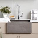 Native Trails Ash 24 x 18 in. Concrete Single Bowl Farmhouse Kitchen Sink 