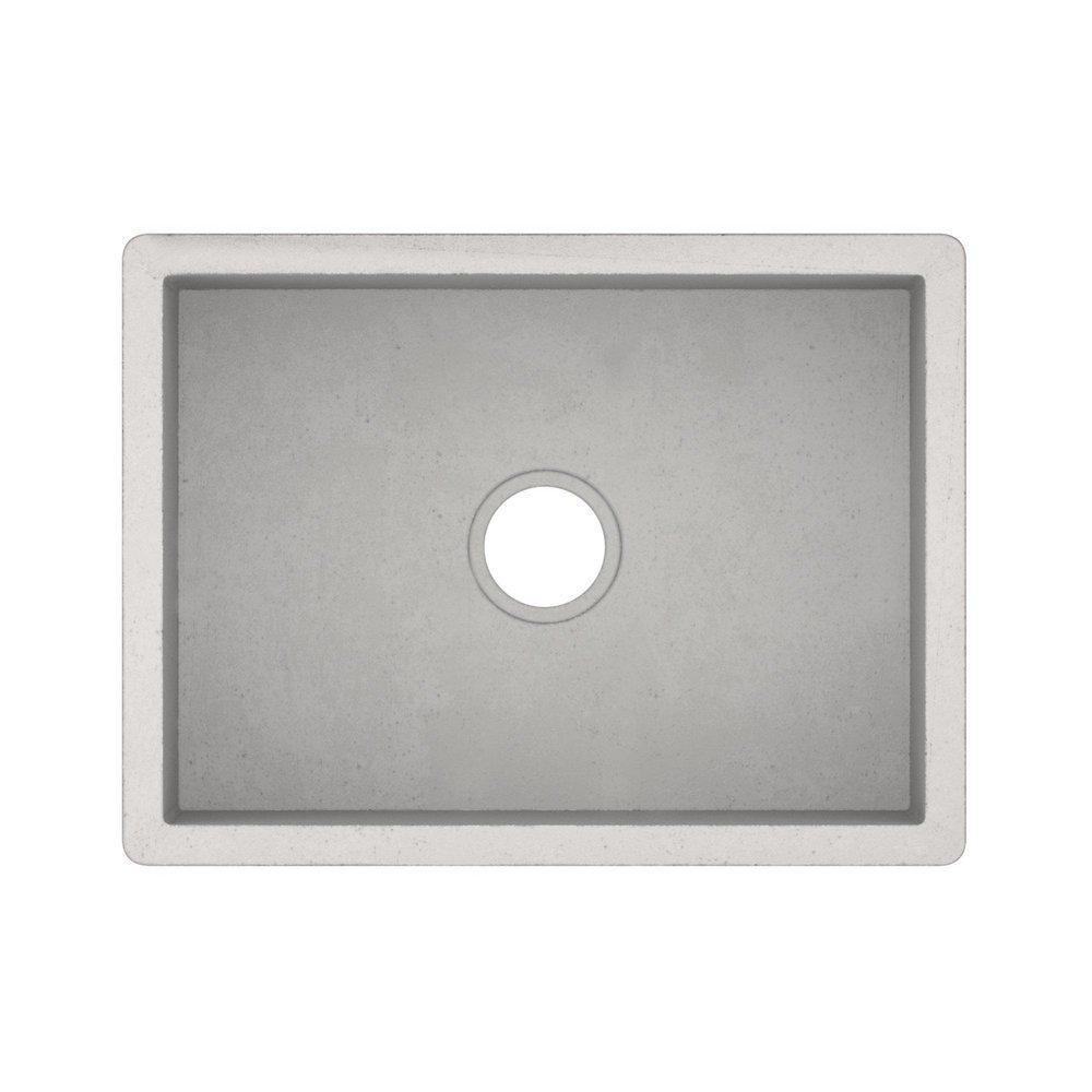Native Trails Ash 24 x 18 in. Concrete Single Bowl Farmhouse Kitchen Sink 