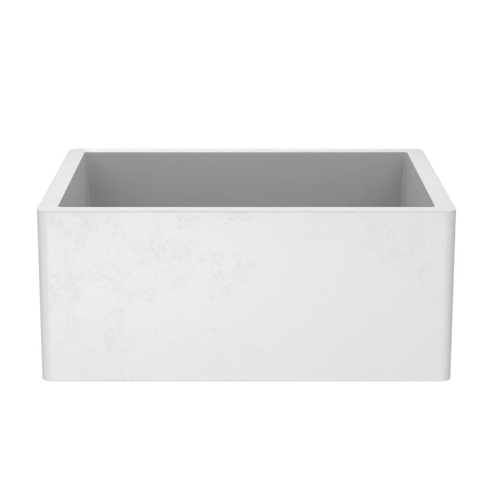 Native Trails Pearl 24 x 18 in. Concrete Single Bowl Farmhouse Kitchen Sink 