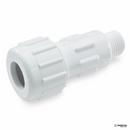 NDS White Male Straight PVC Compression Adapter 
