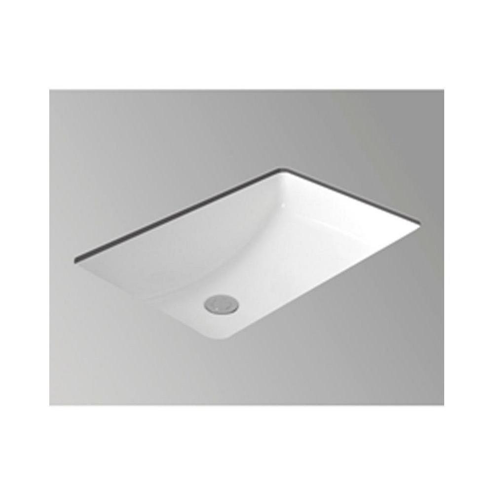 Icera USA White Undermount Bathroom Sink 