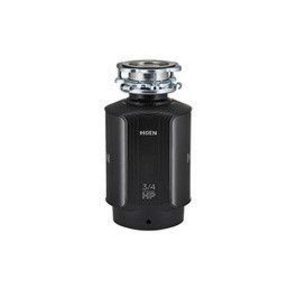 Moen Black Continuous Feed Garbage Disposal with Pre-Installed Power Cord and SoundSHIELD Technology 