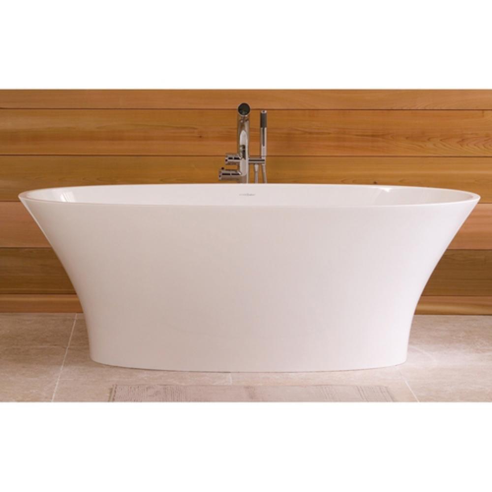 Victoria+Albert&reg; Quarrycast&trade; White 67 x 31-1/4 in. Freestanding Bathtub 