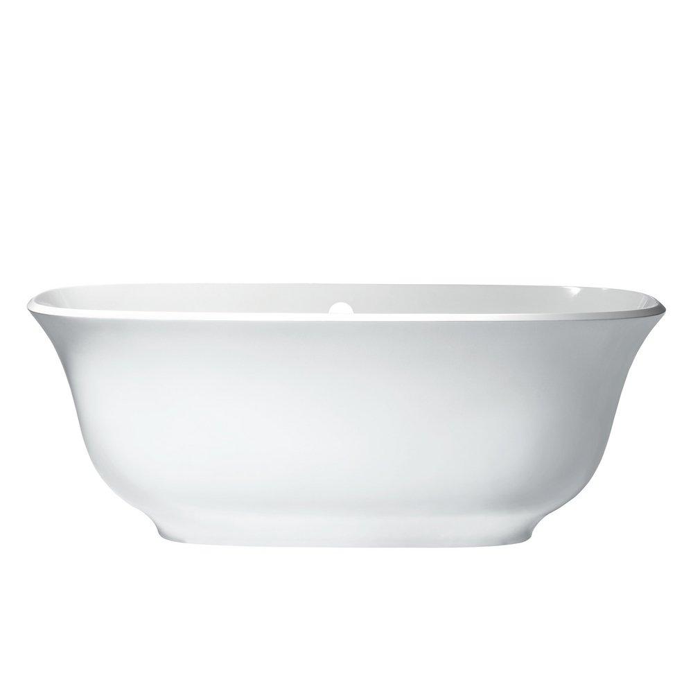 Victoria+Albert&reg; Englishcast&trade; White 64-3/4 x 31-1/2 in. Freestanding Bathtub with Center Drain 
