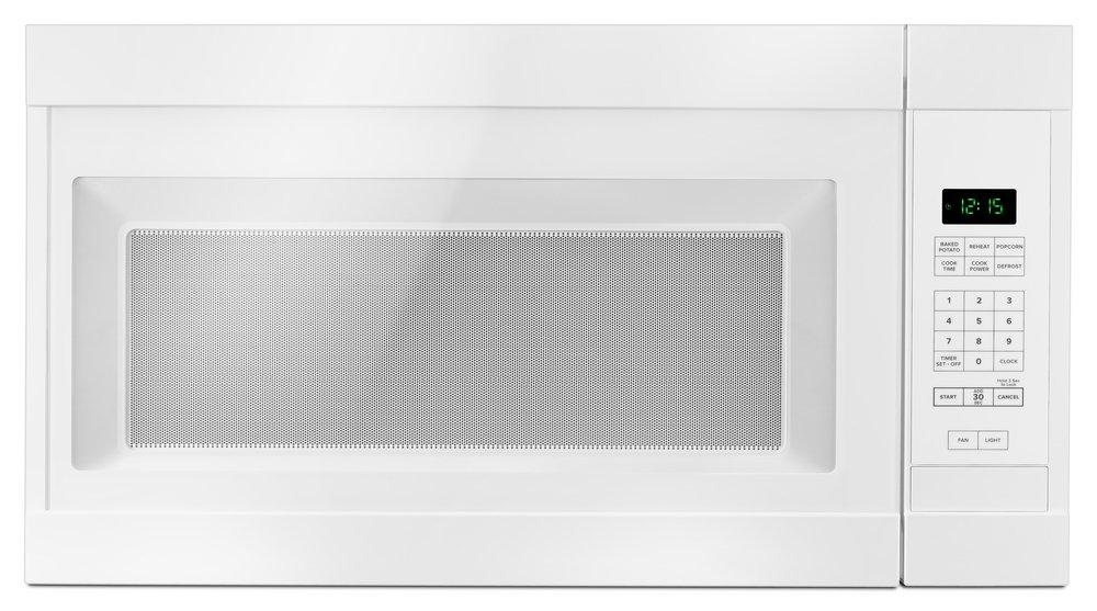 Amana White 1.6 cu. ft. 1000 W Updraft Over-the-Range Microwave 