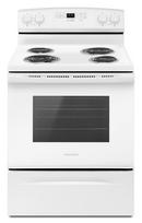 Amana White 29-7/8 in. Electric 4-Burner Coil Freestanding Range 