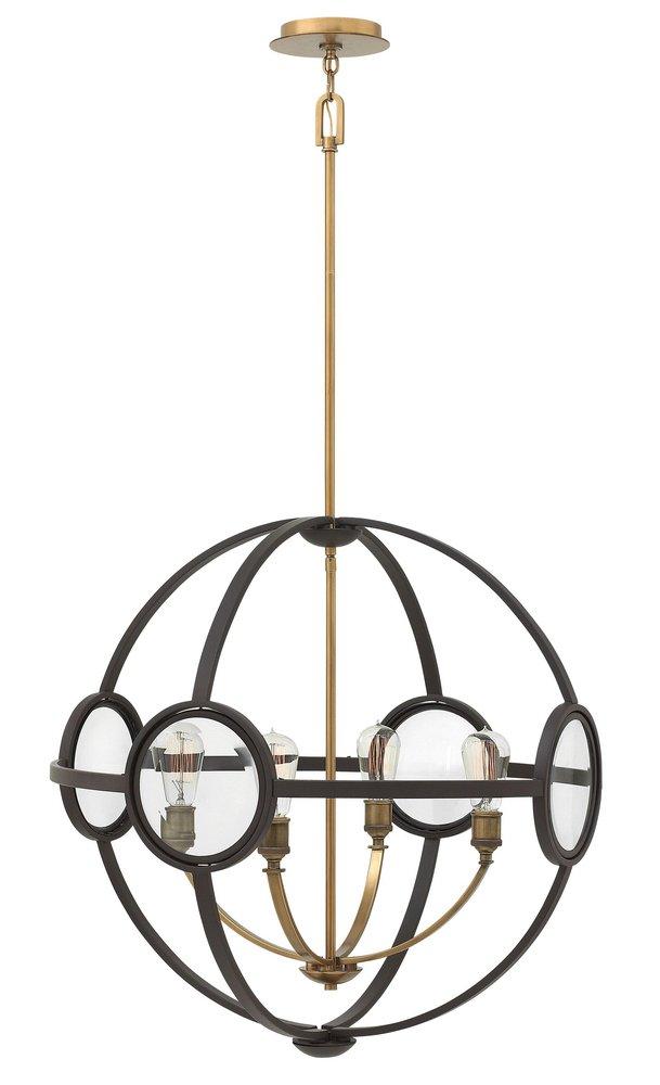 Hinkley Buckeye Bronze 100W 4-Light Medium E-26 Incandescent Chandelier 