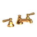 Newport Brass Aged Brass Two Handle Widespread Bathroom Sink Faucet 