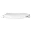 PROFLO&reg; White Elongated Closed Front Wood Toilet Seat with Cover 