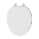 PROFLO&reg; White Round Closed Front Toilet Seat 