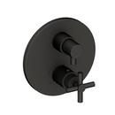 Newport Brass Flat Black Two Handle Bathtub & Shower Faucet (Trim Only) 