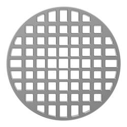4 in. Round Shower Grate in Chrome
