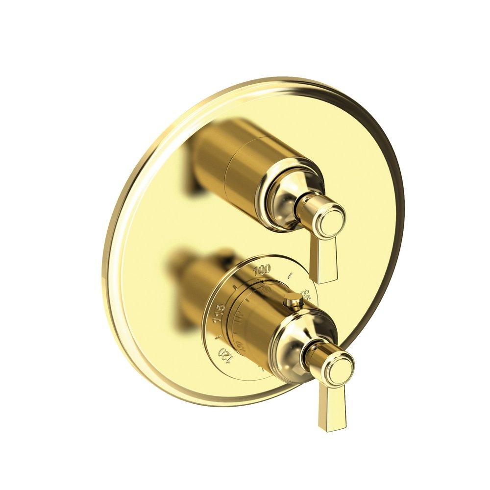 Newport Brass Uncoated Polished Brass - Living Two Handle Bathtub & Shower Faucet (Trim Only) 