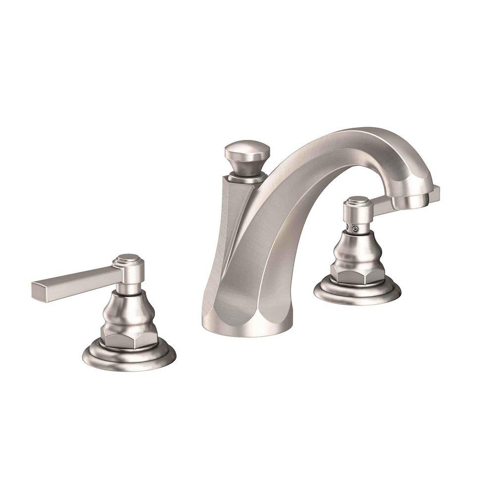 Newport Brass Satin Nickel - PVD Two Handle Widespread Bathroom Sink Faucet Lever Handle 