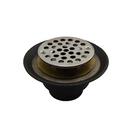 2 x 4-1/8 in. IPS Cast Iron Shower Drain Stainless Steel