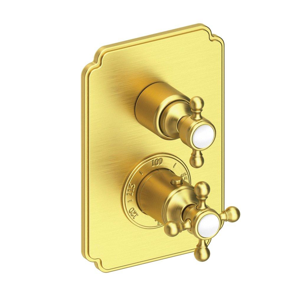Newport Brass Satin Brass - PVD Two Handle Bathtub & Shower Faucet (Trim Only) 