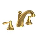 Newport Brass Satin Brass - PVD Two Handle Widespread Bathroom Sink Faucet Lever Handle 