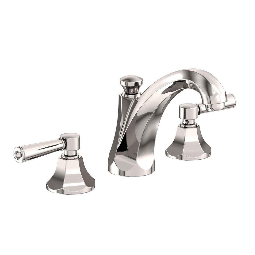 Newport Brass Polished Nickel - Natural Two Handle Widespread Bathroom Sink Faucet 