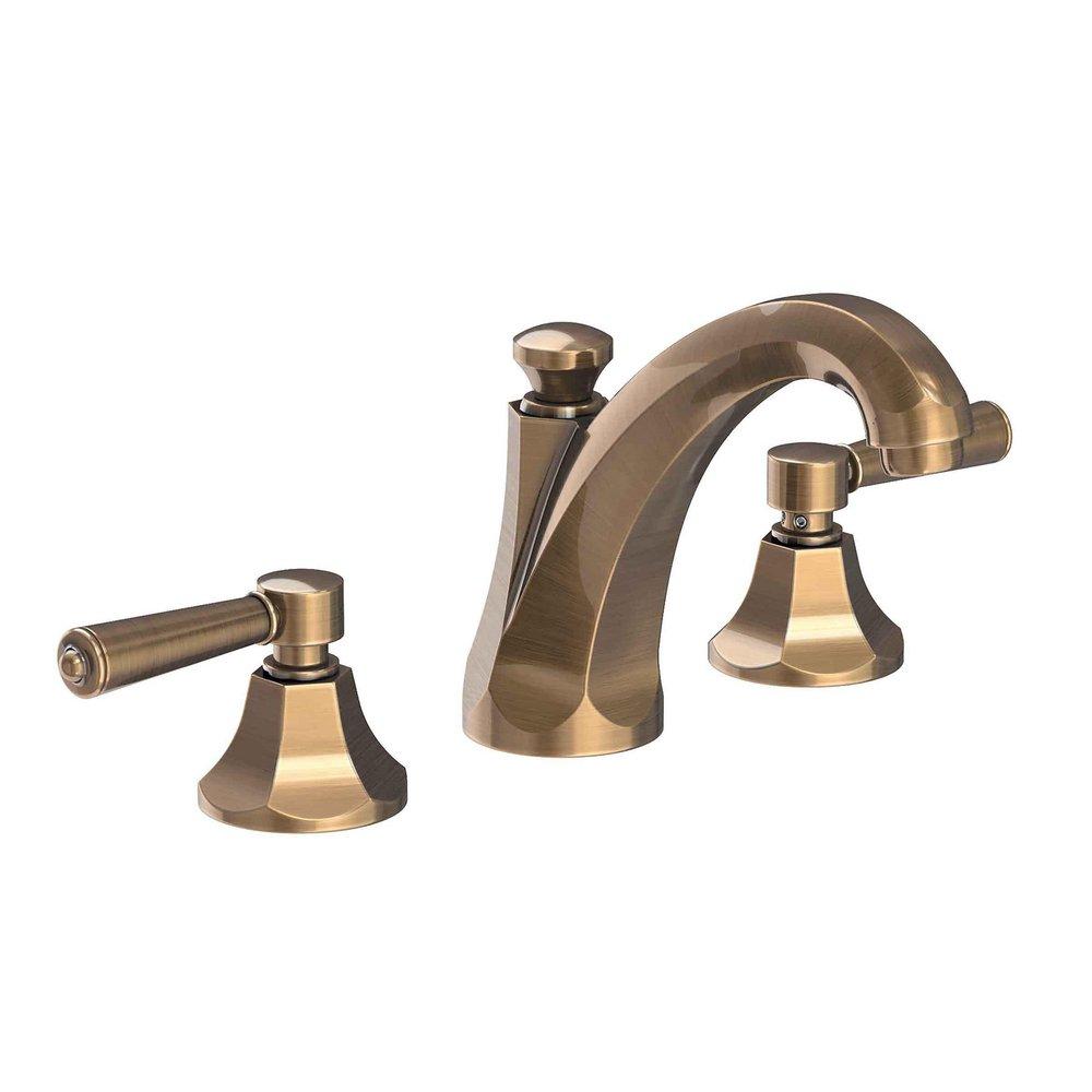 Newport Brass Antique Brass Two Handle Widespread Bathroom Sink Faucet 
