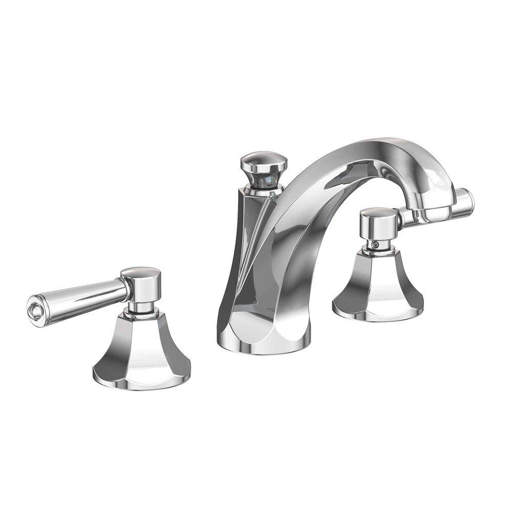 Newport Brass Polished Chrome Two Handle Widespread Bathroom Sink Faucet 