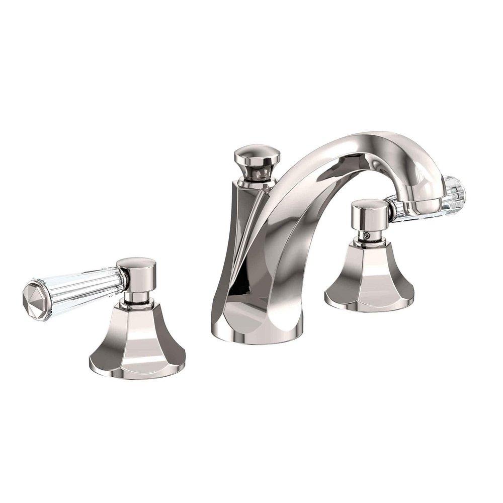 Newport Brass Polished Nickel - Natural Two Handle Widespread Bathroom Sink Faucet 