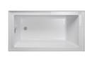 60 in. x 30 in. Soaker Alcove Bathtub with Right Drain in White