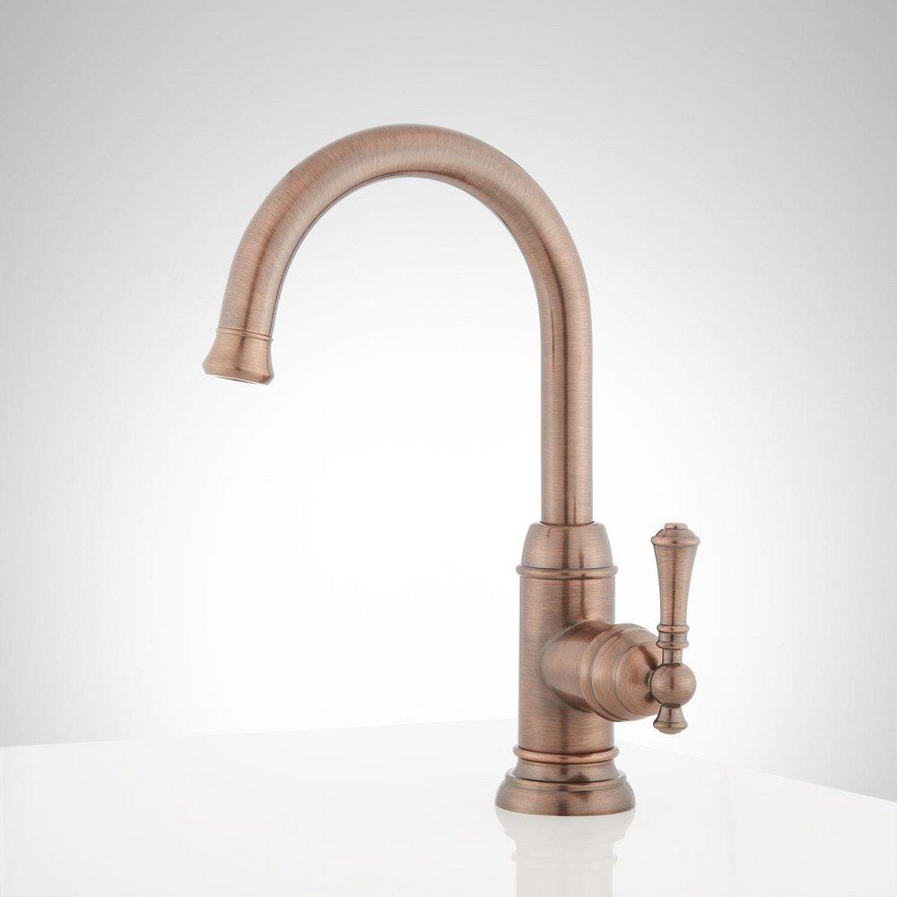 Signature Hardware Oil Rubbed Bronze Single Lever Handle Bar Faucet 