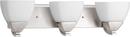 Progress Lighting Brushed Nickel 3-Light Medium E-26 Base Incandescent Bathroom Light 