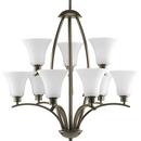 Progress Lighting Antique Bronze 100W 9-Light Medium E-26 Base Incandescent Chandelier 