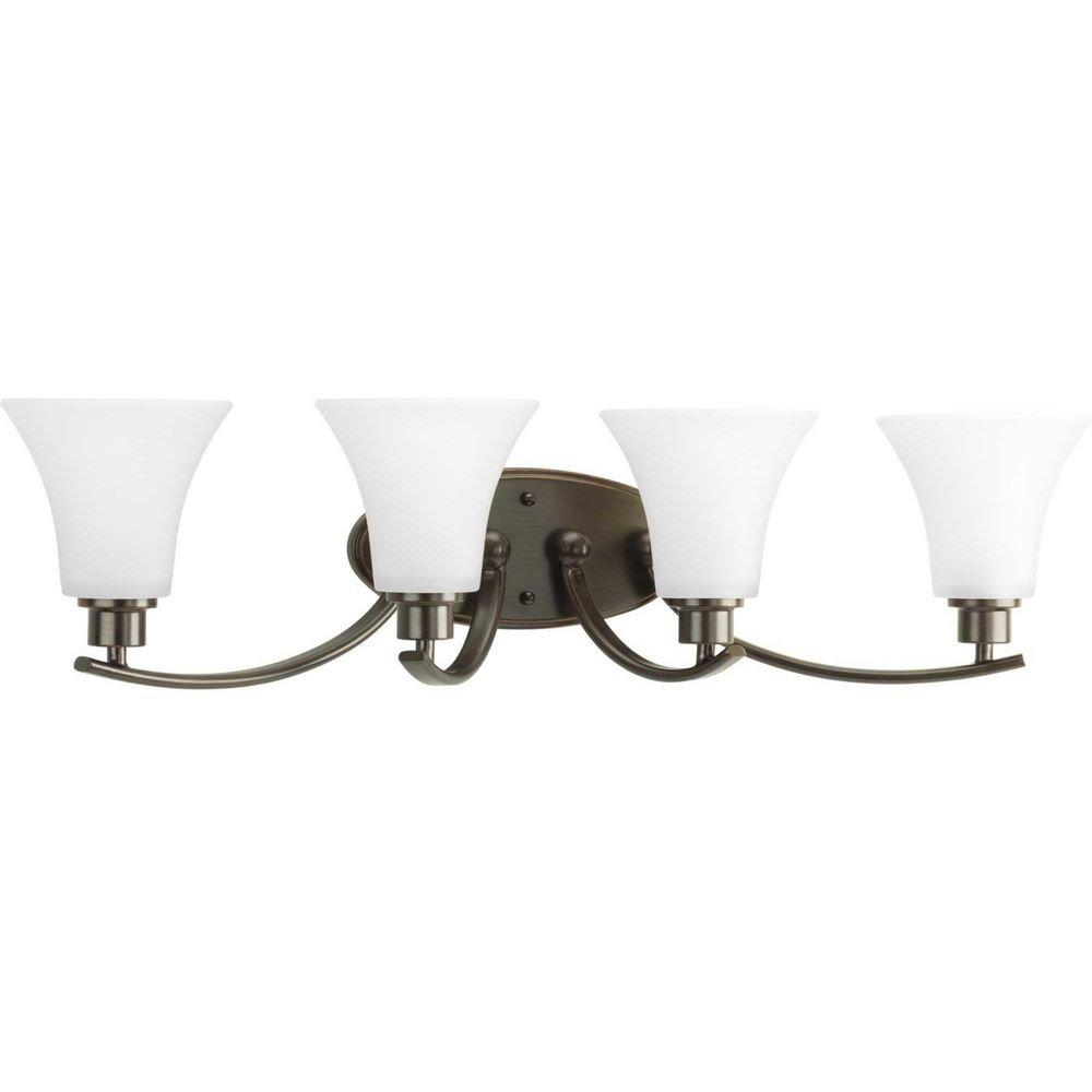 Progress Lighting Antique Bronze 100W 4-Light Bath Vanity Light 