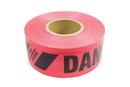 Presco Red 3 in. 2 mil Plastic Danger Peligro Safety Barrier Tape in Red 