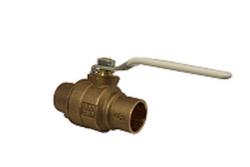 1/2 in. Bronze Full Port Solder 600# Ball Valve