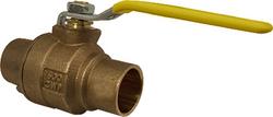 1/2 in. Bronze Full Port Solder 600# Ball Valve