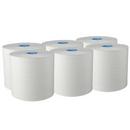 Kimberly Clark White Hard Roll Towel in White with Blue 