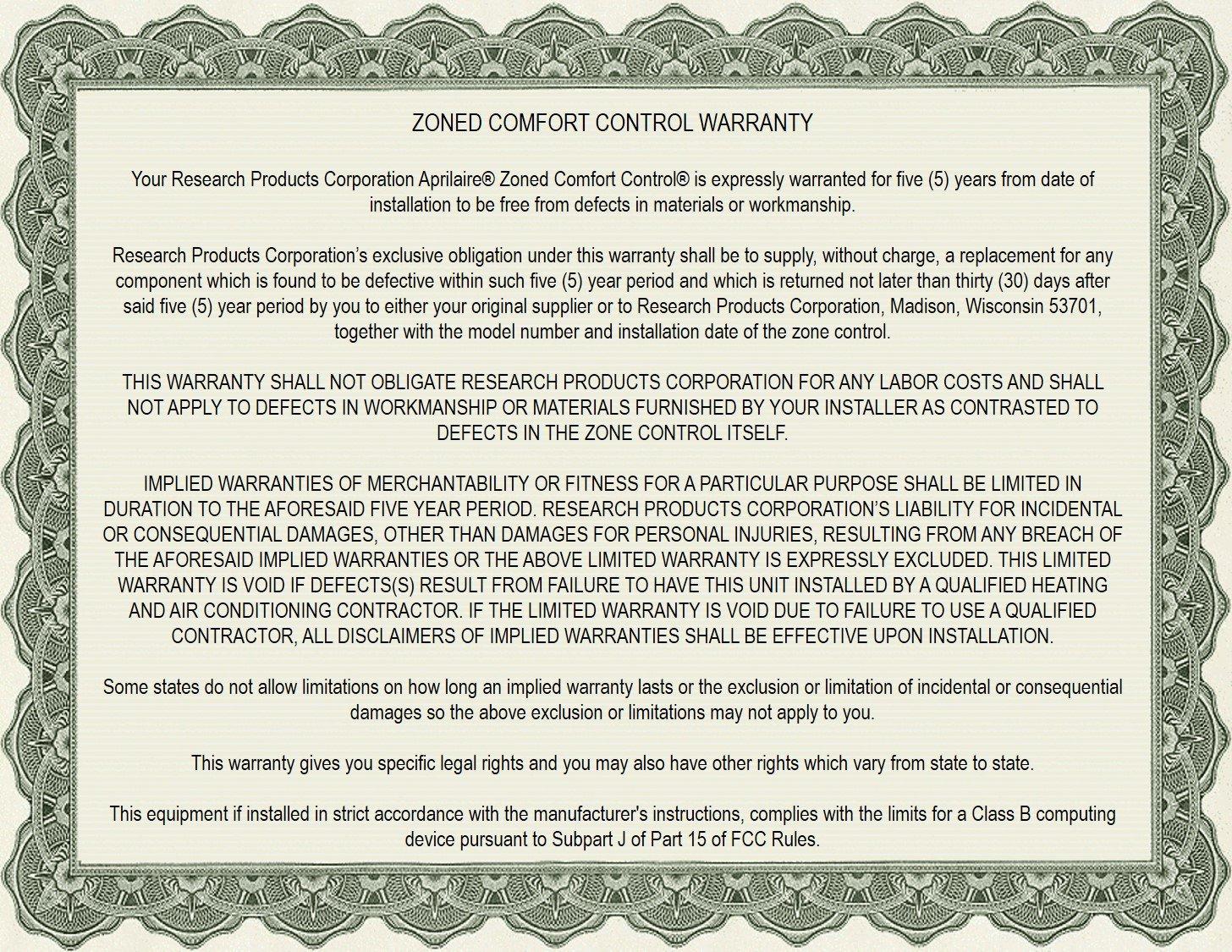 AprilAire Grey Control Panel 