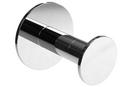 Single Button Towel Hook in Polished Stainless Steel