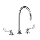 American Standard Polished Chrome Two Handle Wristblade Deck Mount Service Faucet 