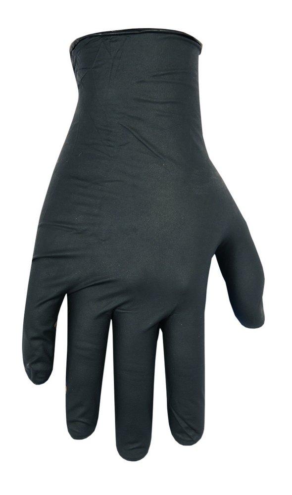 CLC Custom Leather Craft Black Rubber Glove in Black (100 per Box) 