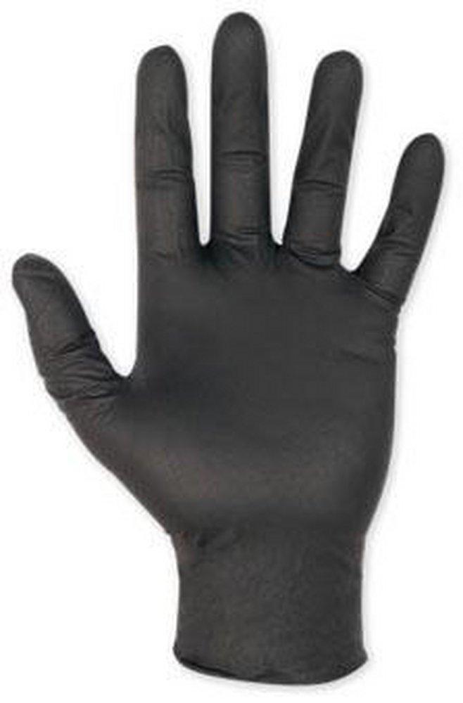 CLC Custom Leather Craft Black Rubber Glove in Black (100 per Box) 