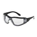 Anti-Scratch Rimless Safety Glasses with Clear Lens and Black Temple