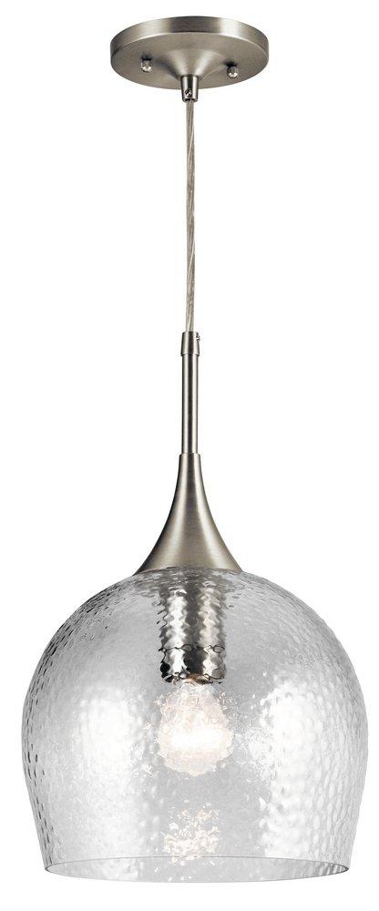 Kichler Lighting Brushed Nickel 17 in. 1-Light Pendant 