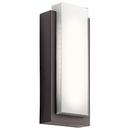 2-Light 40W Outdoor LED Wall Sconce in Architectural Bronze